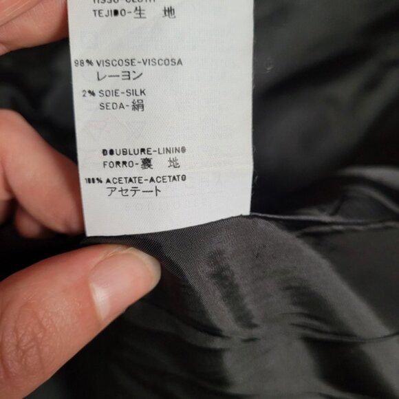 Givenchy vintage short sleeve black blazer golden buttons - Size 4 - Picture 6 of 9